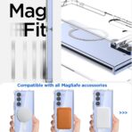 ⁦جراب شفاف لموبايل سامسونج جالاكسي Z فولد 5 ، مغناطيسي مقاوم للصدمات ومضاد للإصفرار متوافق مع موبايل 5G (2023) - أكريليك⁩ - الصورة ⁦2⁩