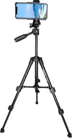 ⁦حامل ثلاثي للموبايل احترافي نييفو NP-3160 لتصوير ثابت وخفيف الوزن مع حقيبة حمل أرجل قابلة للتعديل ارتفاع حتي 685 مم⁩ - الصورة ⁦9⁩