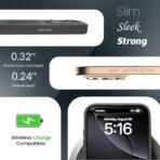 ⁦جراب  iPhone 16 Pro Max، متوافق مع MagSafe، أزرار معدنية، حماية للكاميرا، حماية من السقوط، تصميم نحيف، فتحات دقيقة، مضاد لبصمات الأصابع⁩ - الصورة ⁦3⁩