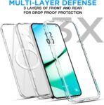 ⁦جراب لموبايل سامسونج جالاكسي S25 بلس من ايه اي كيس متوافق مع ماج سيف شفاف ومغناطيسي متين لا يصفر شديد التحمل ومقاوم للصدمات والسقوط، غطاء موبايل مغناطيسي آمن لموبايل جالاكسي S25 بلس⁩ - الصورة ⁦5⁩