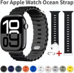 ⁦سوار ساعة رياضي للرجال والنساء ، سوار قابل للتعديل من السيليكون ومصمم بإبزيم، متوافق مع ساعة ابل الترا 2 49 ملم 46 ملم 45 ملم 44 ملم، سوار لساعة اي ووتش الترا 2 سلسلة 10 9 8 7 6⁩ - الصورة ⁦4⁩