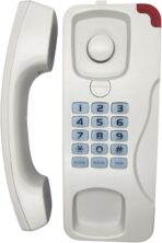 ⁦هاتف أرضي بسلك 116BE، هاتف منزلي ومكتبي موثوق به بصوت واضح وسهل الاتصال وتصميم متين من العدل تك، لون أبيض⁩ - الصورة ⁦4⁩