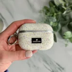 ⁦غطاء حماية من الألماس المتلألئ من سواروفسكي لسماعات AirPods Pro 1 و2⁩ - الصورة ⁦2⁩