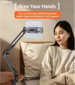 ⁦حامل تابلت وجوال مكتبي مرن بذراع طويل من Yesido، حامل قابل للتعديل بقاعدة قوية، ستاند للاستخدام المنزلي والمكتبي موديل C296 ، مثالي للمشاهدة، القراءة، والكتابة براحة كاملة⁩ - الصورة ⁦4⁩