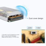 ⁦باور سبلاي S-100-5 بخرج تيار مستمر 5 فولت 20 امبير، ومدخل تيار متردد 110-220 فولت مع هيكل معدني⁩ - الصورة ⁦8⁩