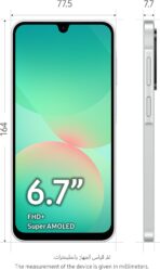 ⁦سامسونج جالاكسي A26 هاتف ذكي أندرويد من شبكة الجيل الخامس 5G بذاكرة تخزين 256 جيجابايت وذاكرة رام 8، أبيض مع كاميرا 50 ميجابيكسل وشاشة كبيرة ،بطارية طويلة العمر⁩ - الصورة ⁦9⁩