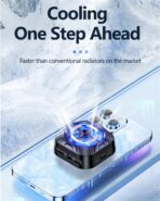 ⁦مبرد موبايل X79 مغناطيسي شبه موصل، مروحة تبريد عالية الطاقة للموبايل مع ملصق مغناطيسي، مبرد ألعاب لموبايلات آيفون وآيباد وإندرويد⁩ - الصورة ⁦7⁩