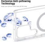 ⁦جراب شفاف لموبايل سامسونج جالاكسي S22، متوافق مع شحن ماج سيف، جراب رفيع للغاية وواقي كامل مضاد للصدمات (جالاكسي S22، شفاف)⁩ - الصورة ⁦6⁩