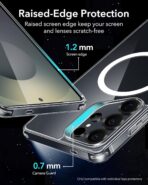 ⁦جراب حماية مغناطيسي من السيليكون رفيع وقوي وبحماية عسكرية ومضاد للصدمات والسقوط متوافق مع ماج سيف لموبايل سامسونج جالاكسي S25 الترا⁩ - الصورة ⁦8⁩