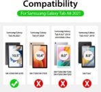 ⁦جراب لتابلت سامسونج جالاكسي A8 مقاس 10.5 بوصة جلد الصناعي متنوع⁩ - الصورة ⁦3⁩