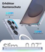 ⁦جراب حماية مغناطيسي من السيليكون رفيع وقوي وبحماية عسكرية ومضاد للصدمات والسقوط متوافق مع ماج سيف لموبايل سامسونج جالاكسي S25 الترا⁩ - الصورة ⁦3⁩