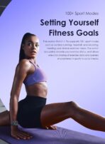 ⁦ساعة اورايمو watch 4 plus OSW-801 بخاصية الاتصال بالبلوتوث وشاشة HD مقاس 2 بوصة مع أكثر من 100 وضع رياضي، مقاومة للماء بتصنيف IP68⁩ - الصورة ⁦9⁩