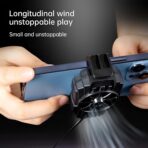 ⁦مروحة تبريد للموبايل G6 بمنفذ USB، مبرد للألعاب 5 فولت لتبديد الحرارة مع كابل بطول 1 م، أسود⁩ - الصورة ⁦2⁩