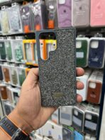 ⁦جراب خلفي لامع بتصميم جديد من سواروفسكي مصنوع من مواد عالية الجودة مضادة للصدمات متوافق مع سامسونج جلاكسي S25 الترا⁩ - الصورة ⁦2⁩