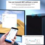 ⁦محول USB لاسلكي واي فاي صغير 300 متر من X1070 IEEE 802.11n بطاقة شبكة LAN للكمبيوتر والشبكات للكمبيوتر واللاب توب⁩ - الصورة ⁦5⁩