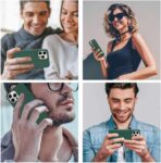 ⁦جراب حماية رفيع من السيليكون السائل مع 3 طبقات من المطاط الناعم المقاوم للصدمات وبطانة مايكروفايبر مضادة للخدش متوافق مع موبايل آيفون 13 برو⁩ - الصورة ⁦6⁩