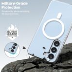 ⁦جراب شفاف لموبايل S23+ بلس-سامسونج جالاكسي S23+ [متوافق مع ماج سيف] [مغناطيس قوي] [لا يصفر] غطاء جوال مغناطيسي رفيع ممتص للصدمات خفيف الوزن ومتين⁩ - الصورة ⁦5⁩