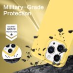 ⁦جراب حماية من السيليكون السائل لكامل الجسم مضاد للصدمات بتصميم نحيف مع بطانة مايكروفايبر ناعمة مضادة للخدش متوافق موبايل ايفون 12 برو ماكس 6.7 بوصة⁩ - الصورة ⁦7⁩