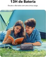 ⁦انكر SoundCore Motion 300 سماعة بلوتوث  لاسلكي محمول عالي الدقة مع باس اب، بلوتوث مع تقنية سمارت تون، صوت ستيريو 30 وات، تشغيل 13 ساعة، مقاوم للماء IPX7، أسود⁩ - الصورة ⁦4⁩