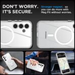 ⁦جراب لموبايل سامسونج جالاكسي S25 بلس من ايه اي كيس متوافق مع ماج سيف شفاف ومغناطيسي متين لا يصفر شديد التحمل ومقاوم للصدمات والسقوط، غطاء موبايل مغناطيسي آمن لموبايل جالاكسي S25 بلس⁩ - الصورة ⁦7⁩