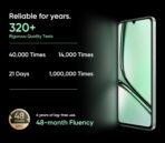 ⁦ريلمي نوت 60X ذاكرة رام 3 جيجا، تخزين 64 جيجا، شاشة 6.75 بوصة 90 هرتز، بطارية 5000 ميلي أمبير/ساعة، T612، كاميرا 8 ميجا، أندرويد 14، شريحتين اتصال، زجاج مقوى، نوع سي⁩ - الصورة ⁦3⁩