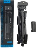 حامل ثلاثي للموبايل احترافي نييفو NP-3160 لتصوير ثابت وخفيف الوزن مع حقيبة حمل أرجل قابلة للتعديل ارتفاع حتي 685 مم