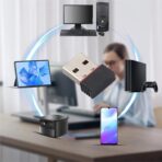 ⁦محول USB لاسلكي واي فاي صغير 300 متر من X1070 IEEE 802.11n بطاقة شبكة LAN للكمبيوتر والشبكات للكمبيوتر واللاب توب⁩ - الصورة ⁦6⁩