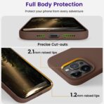 ⁦جراب حماية من السيليكون السائل لكامل الجسم مضاد للصدمات بتصميم نحيف مع بطانة مايكروفايبر ناعمة مضادة للخدش متوافق موبايل ايفون 13 برو ماكس 6.7 بوصة⁩ - الصورة ⁦3⁩