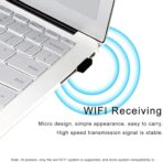 ⁦محول USB لاسلكي واي فاي صغير 300 متر من X1070 IEEE 802.11n بطاقة شبكة LAN للكمبيوتر والشبكات للكمبيوتر واللاب توب⁩ - الصورة ⁦8⁩