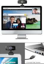 ⁦كاميرا ويب Kisonli PC-2 عالية الدقة 1080p، مايكروفون مدمج، توصيل USB، للكمبيوتر والمكالمات المرئية⁩ - الصورة ⁦8⁩