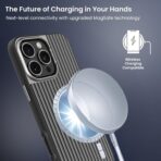 ⁦جراب  iPhone 16 Pro Max، متوافق مع MagSafe، أزرار معدنية، حماية للكاميرا، حماية من السقوط، تصميم نحيف، فتحات دقيقة، مضاد لبصمات الأصابع⁩ - الصورة ⁦7⁩