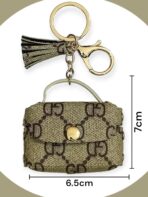 ⁦محفظة صغيرة بسلسلة مفاتيح، شنطة تخزين سماعة الأذن اير بودز 3،⁩ - الصورة ⁦3⁩