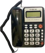 هاتف شديد التحمل من العدل تيك مع رقم المتصل 300c وشاشة LCD وسنة والتاريخ والانتظار والاستماع للموسيقى و62 ذاكرة ووظيفة معاودة المكالمات الواردة