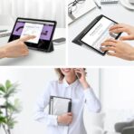 ⁦جراب مضاد للصدمات متوافق مع جلاكسي تاب S9 11 بوصة من توبي دوكس دوسيس لسامسونج جالكسي اس 9 أسود⁩ - الصورة ⁦4⁩