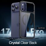 ⁦جراب هاتف حماية مغناطيسي لموبايل ايفون 17 برو 6.3 بوصة متوافق مع ماج سيف، غطاء ممتص للصدمات ومضاد للخدش⁩ - الصورة ⁦5⁩