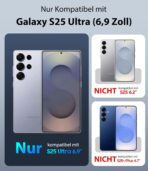 ⁦جراب حماية مغناطيسي من السيليكون رفيع وقوي وبحماية عسكرية ومضاد للصدمات والسقوط متوافق مع ماج سيف لموبايل سامسونج جالاكسي S25 الترا⁩ - الصورة ⁦5⁩