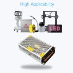 ⁦باور سبلاي S-100-5 بخرج تيار مستمر 5 فولت 20 امبير، ومدخل تيار متردد 110-220 فولت مع هيكل معدني⁩ - الصورة ⁦3⁩