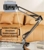 ⁦حامل تابلت وجوال مكتبي مرن بذراع طويل من Yesido، حامل قابل للتعديل بقاعدة قوية، ستاند للاستخدام المنزلي والمكتبي موديل C296 ، مثالي للمشاهدة، القراءة، والكتابة براحة كاملة⁩ - الصورة ⁦3⁩