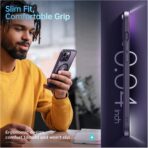 ⁦جراب مغناطيسي لموبايل ايفون 16 برو 6.3 انش متوافق مع ماج سيف غطاء ممتص للصدمات مضاد اطار بولي يوريثين حراري غير لامع بلون سادة ظهر شفاف للخدش⁩ - الصورة ⁦4⁩