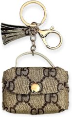 محفظة صغيرة بسلسلة مفاتيح، شنطة تخزين سماعة الأذن اير بودز 3،