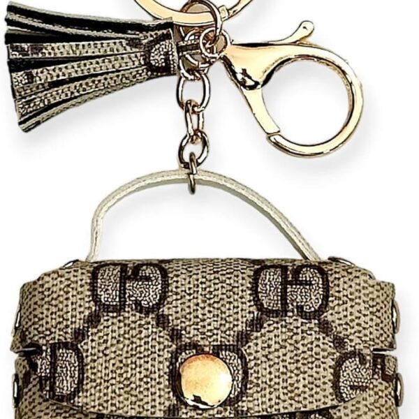 محفظة صغيرة بسلسلة مفاتيح، شنطة تخزين سماعة الأذن اير بودز 3،