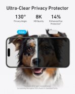 ⁦انكر واقي شاشة للخصوصية لموبايل ايفون Xr، واقي شاشة للخصوصية من الزجاج المقسى HD مضاد للتجسس، سهل التركيب⁩ - الصورة ⁦5⁩