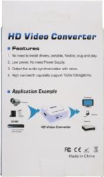 ⁦محول فيديو ميني عالي الدقة HD HDMI إلى AV / CVBS L/R - 1080 بيكسل HDMI2AV، أبيض⁩ - الصورة ⁦6⁩