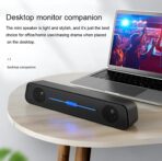 ⁦سماعات كيسونلي I-520 للكمبيوتر - صوت ستيريو 2.0 مع اتصال USB 2.0 - 6 وات - صوت قوي وواضح - مثالية للألعاب والموسيقى⁩ - الصورة ⁦6⁩