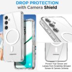 ⁦جراب لموبايل سامسونج جالاكسي S25 بلس من ايه اي كيس متوافق مع ماج سيف شفاف ومغناطيسي متين لا يصفر شديد التحمل ومقاوم للصدمات والسقوط، غطاء موبايل مغناطيسي آمن لموبايل جالاكسي S25 بلس⁩ - الصورة ⁦8⁩