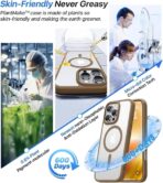 ⁦جراب مغناطيسي شفاف نحيف  لموبايل آيفون 12 (6.1 بوصة) – متوافق مع الشحن المغناطيسى ، مضاد للاصفرار، حماية عسكرية، مغانط قوية رقم 1⁩ - الصورة ⁦4⁩