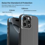 ⁦جراب  iPhone 16 Pro Max، متوافق مع MagSafe، أزرار معدنية، حماية للكاميرا، حماية من السقوط، تصميم نحيف، فتحات دقيقة، مضاد لبصمات الأصابع⁩ - الصورة ⁦6⁩