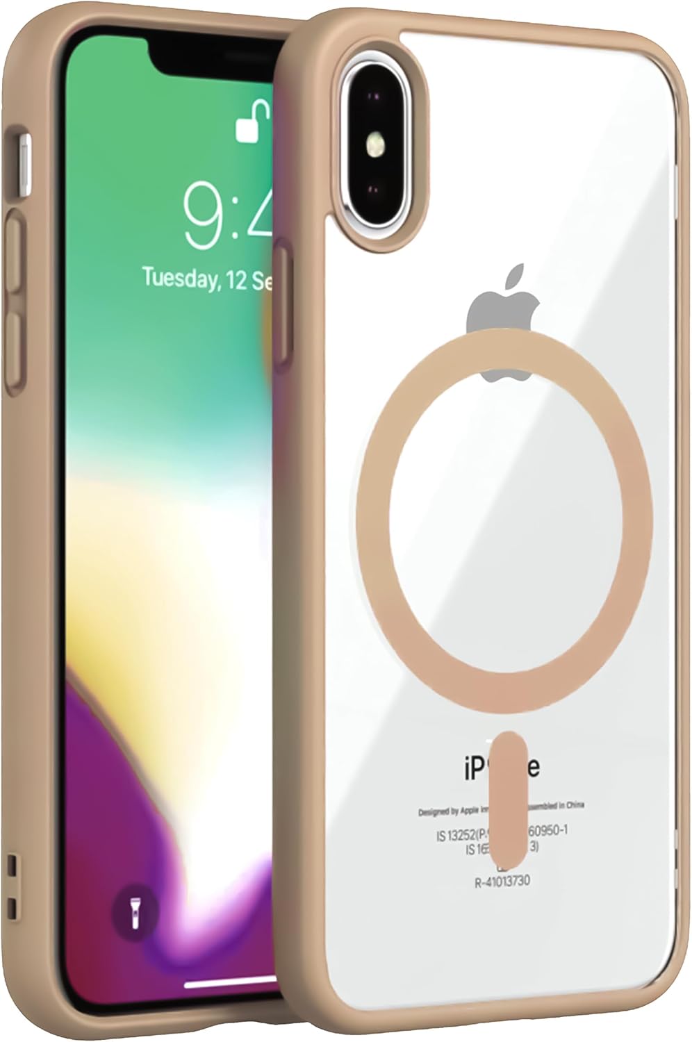 71u+MZw-ctL._AC_SL1500_ جراب حماية مغناطيسي شفاف متوافق مع تقنية الشحن اللاسلكي ماج سيف بتصميم رفيع مقاوم للاصفرار بحماية من الدرجة العسكرية ومغناطيس قوي رقم 1 جراب رفيع من دلع موبايلك - الصورة 1