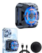 مبرد موبايل X79 مغناطيسي شبه موصل، مروحة تبريد عالية الطاقة للموبايل مع ملصق مغناطيسي، مبرد ألعاب لموبايلات آيفون وآيباد وإندرويد