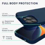 ⁦جراب موبايل آيفون 15 برو سيليكون ناعم وبولي يوريثين مقاوم للحرارة⁩ - الصورة ⁦4⁩